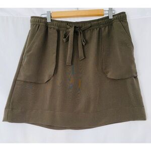 Olive color skirt